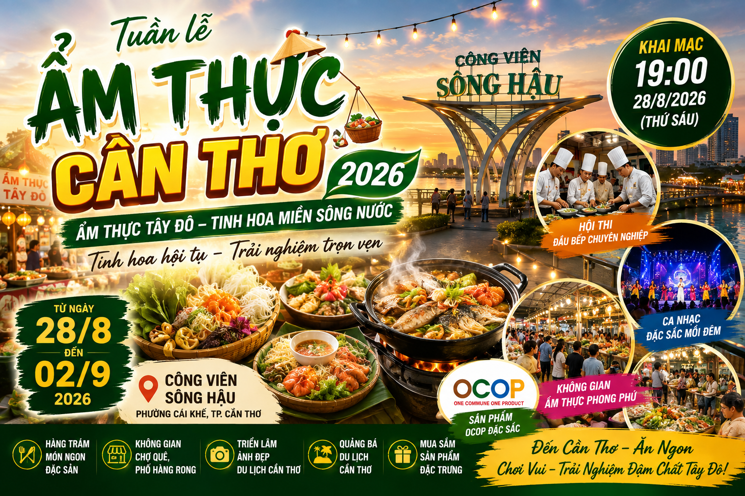 Tuần lễ Ẩm thực thành phố Cần Thơ năm 2026